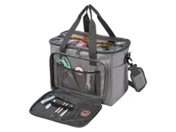 Bolsa de almacenamiento / Trolley para máquina de coser, gris.