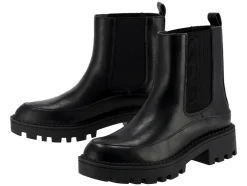 Botines de mujer, con inserción elástica lateral.