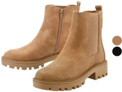 Botines de mujer, con inserción elástica lateral.