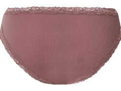 Braguita de canalé con encaje para mujer pack 5