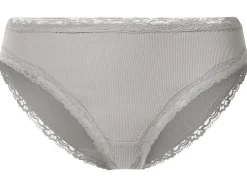 Braguita de canalé con encaje para mujer pack 5