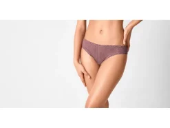 Braguita de canalé con encaje para mujer pack 5