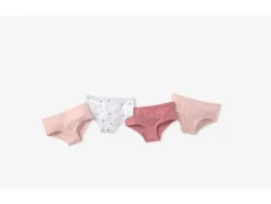 Braguitas tipo hipster para niña, 4 unidades.