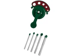 Broca para azulejos con guía de centrado.