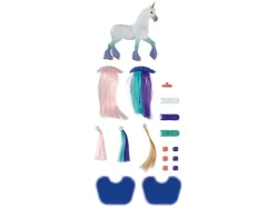 Caballo de peinados / Unicornio de peinados, 19 piezas.
