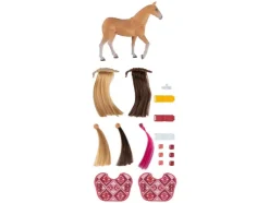 Caballo de peinados / Unicornio de peinados, 19 piezas.