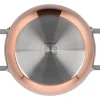 Cacerola de cobre, Ø 20 cm, acero inoxidable con revestimiento de cobre.