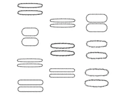 Cadenas de repuesto, set de 2.