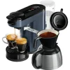 Cafetera de monodosis y filtro Senseo Switch »Switch HD7891/74«, tecnología de preparación 2 en 1.