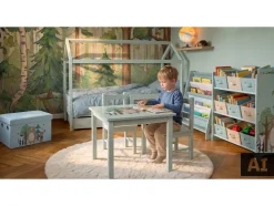 Caja banco infantil con almacenamiento