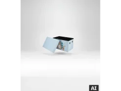 Caja banco infantil con almacenamiento