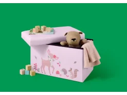 Caja banco infantil con almacenamiento