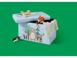 Caja banco infantil con almacenamiento