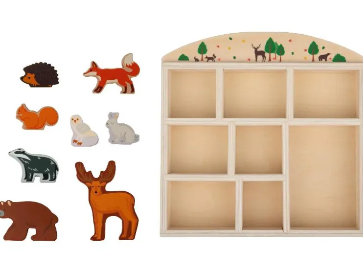 Caja de animales de madera Bosque / Safari / Océano / Granja