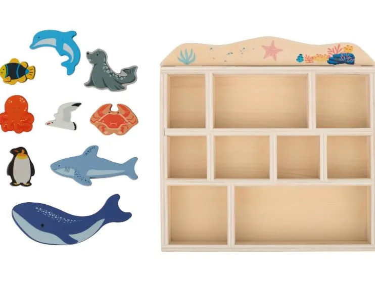 Caja de animales de madera Bosque / Safari / Océano / Granja