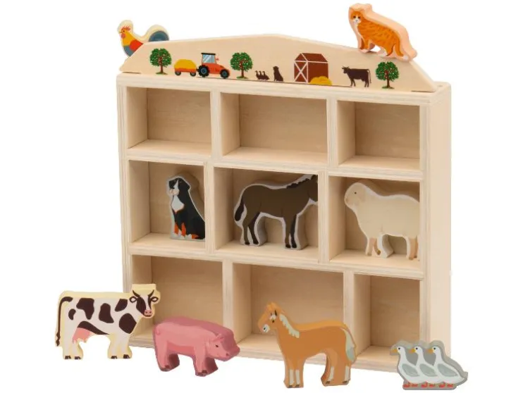 Caja de animales de madera Bosque / Safari / Océano / Granja