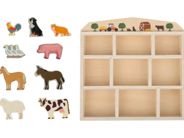 Caja de animales de madera Bosque / Safari / Océano / Granja