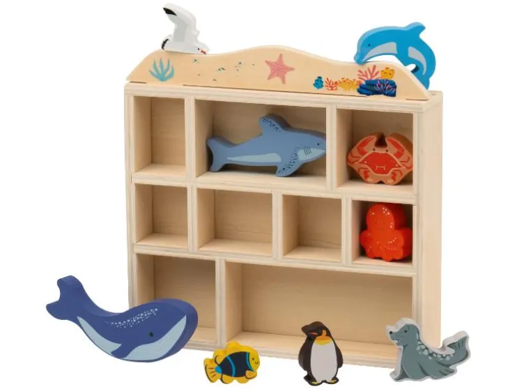 Caja de animales de madera Bosque / Safari / Océano / Granja