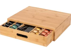 Caja de café / caja de té de bambú