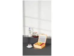 Caja de café / caja de té de bambú