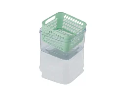 Caja organizadora para frigorífico con válvula de frescura
