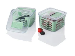 Caja organizadora para frigorífico con válvula de frescura