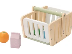 Caja registradora/Balanza/Caja con alimentos/Cesta de la compra de madera
