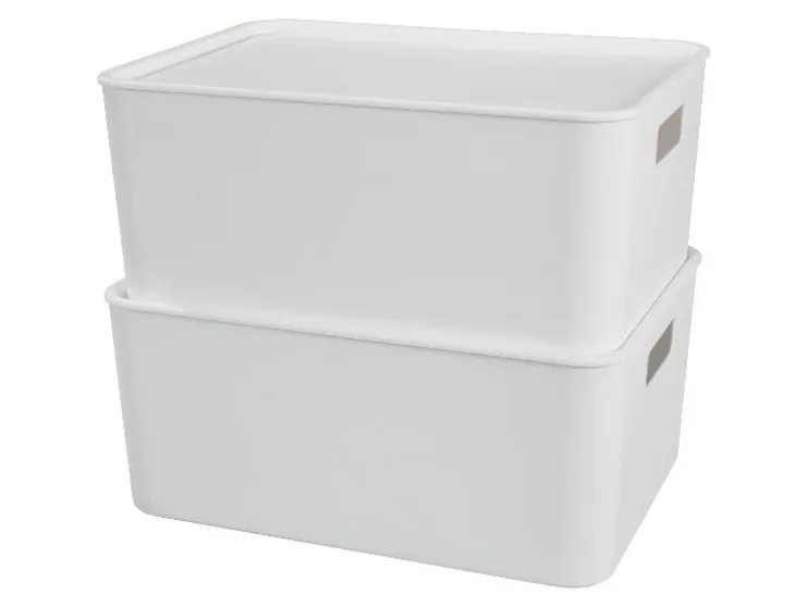 Cajas con tapa, 35x26x15 cm, Aprox. 10,4 L.