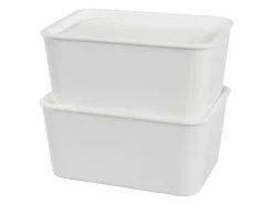 Cajas con tapa, 17,5x13x8 cm / aprox. 1,2 L.