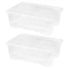 Cajas con tapa, 40x9x16 cm/ aprox. 11 L / 29x20x18 cm/ aprox. 5 L.