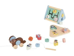 Cajas de juego y aprendizaje de madera