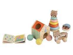 Cajas de juego y aprendizaje de madera
