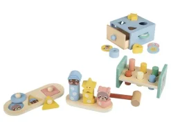 Cajas de juego y aprendizaje de madera