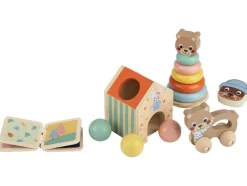 Cajas de juego y aprendizaje de madera