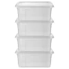 Cajas 11 l con tapa, juego de 4.