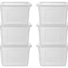 Cajas 5 l con tapa, set de 6.