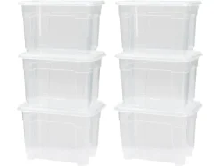 Caja transparente con tapa