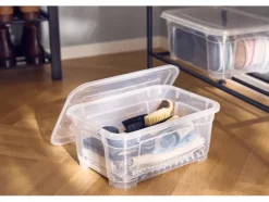 Caja transparente con tapa