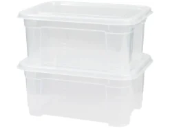 Caja transparente con tapa