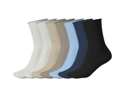 Calcetines de canalé para mujer, 7 pares
