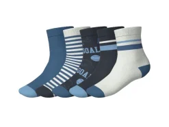 Calcetines de rizo completo para niños pequeños, 5 pares.
