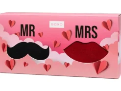 Calcetines, 2 pares, con motivo de San Valentín.