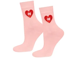 Calcetines, 2 pares, con motivo de San Valentín.