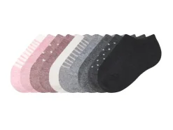Calcetines tipo sneaker para niños, 10 pares, con algodón orgánico.