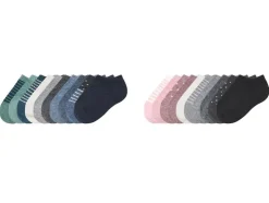 Calcetines tipo sneaker para niños, 10 pares, con algodón orgánico.