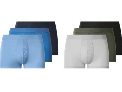 Calzoncillos bóxer de canalé doble para hombre, 3 unidades.