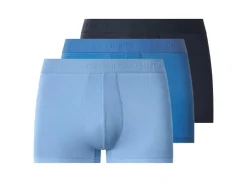 Calzoncillos bóxer de canalé doble para hombre, 3 unidades.
