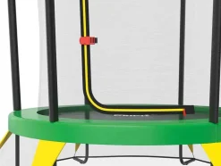 Cama elástica con red de seguridad infantil
