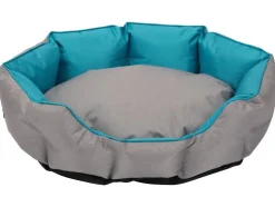 Cama para perros de exterior, con superficie repelente al agua.