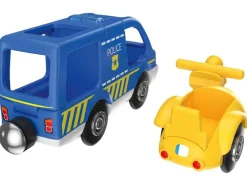 Camión de bomberos Ambulancia Coche de policía Helicóptero de rescate, con efectos de luz y sonido.